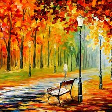 Схема вышивки «Осенняя аллея»