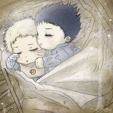 Схема вышивки «Наруто и Саске»