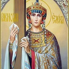 Схема вышивки «св. равноап. царица Елена»