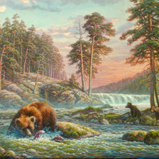 Схема вышивки «Утренняя охота»