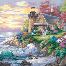 Схема вышивки «У моря»