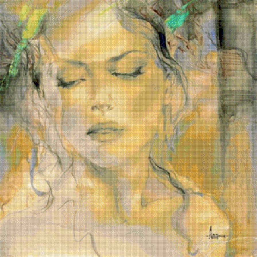 "женский образ" - портрет, живопись, девушка - предпросмотр