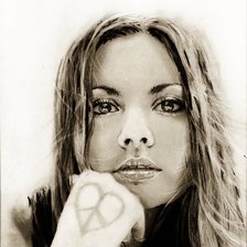 Схема вышивки «"Портрет девушки"»