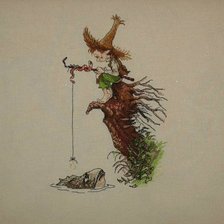 Схема вышивки «Рыболов»