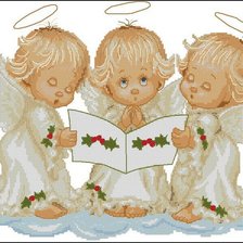 Схема вышивки «ангелы»