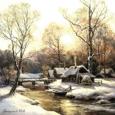 Схема вышивки «зима 3»