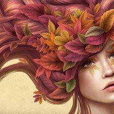 Схема вышивки «девушка»