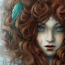 Схема вышивки «девушка»