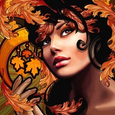 Схема вышивки «девушка»