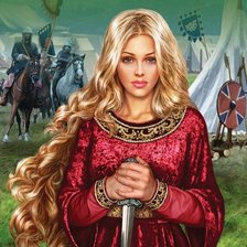 Схема вышивки «девушка»