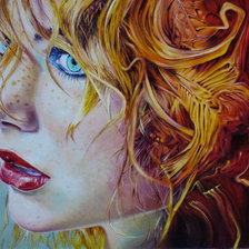 Схема вышивки «девушка»