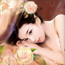 Схема вышивки «девушка»