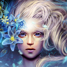 Схема вышивки «девушка»