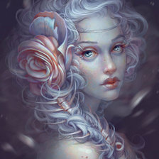 Схема вышивки «девушка»