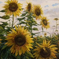 Схема вышивки «Подсолнухи»