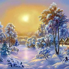 Схема вышивки «зимняя сказка»