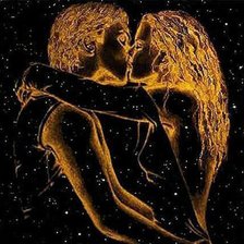 Схема вышивки «Звездный поцелуй»