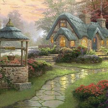 Схема вышивки «Сказочный дворик»