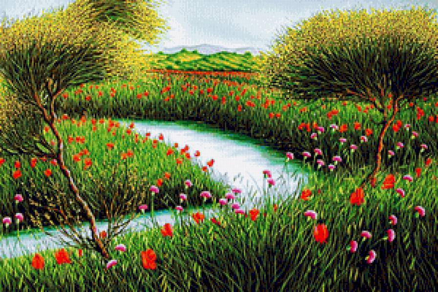 Пейзаж - природа, лето - предпросмотр