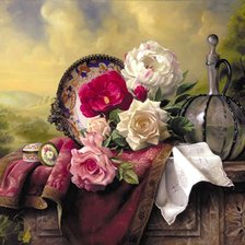 Схема вышивки «цветы»