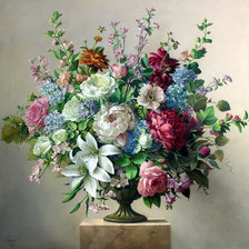 Схема вышивки «цветы»