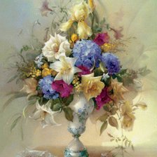 Схема вышивки «Ирисы-лилии»