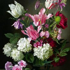 Схема вышивки «цветы»