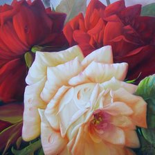 Схема вышивки «цветы»