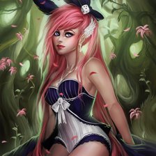 Схема вышивки «девушка»