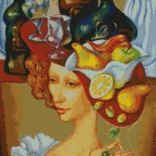 Схема вышивки «Разносчица вина»