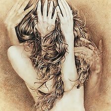 Схема вышивки «женский образ»