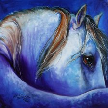 Схема вышивки «лошадь»