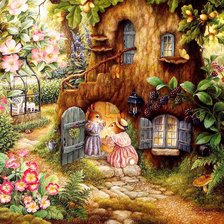 Зайки в саду