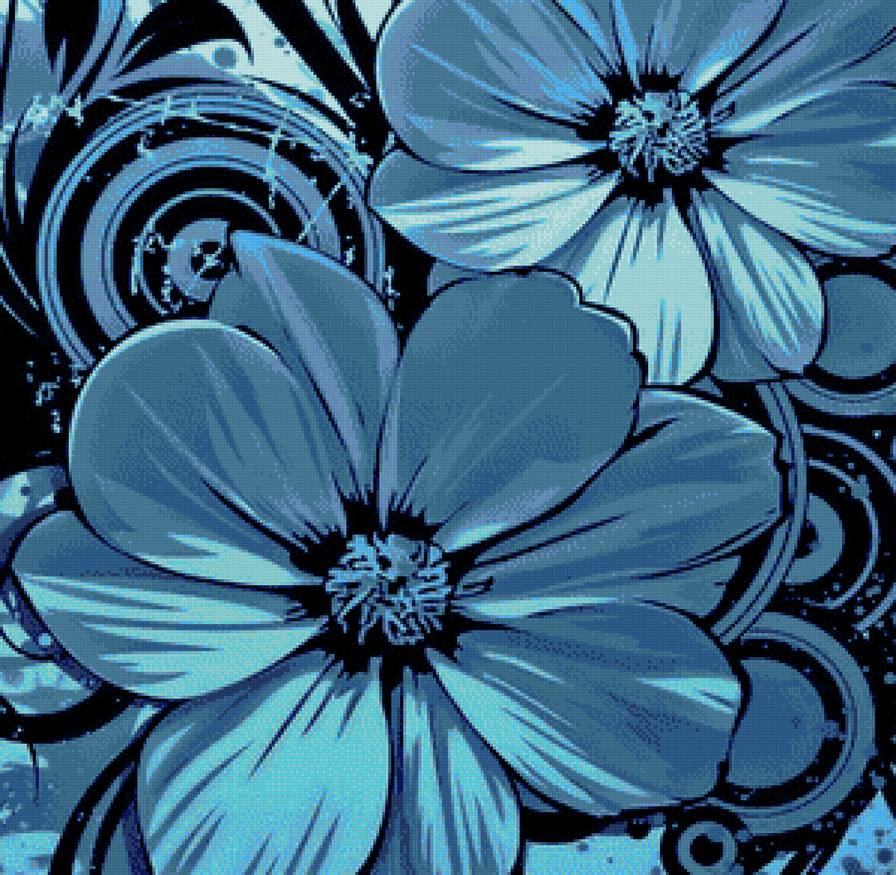 цветочная абстракция - предпросмотр