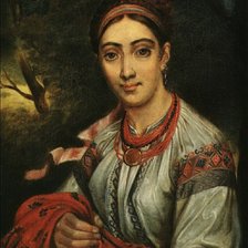 Схема вышивки «Девушка-украинка»