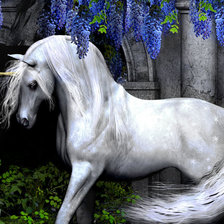 Схема вышивки «единорог»