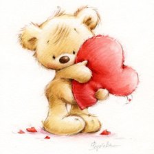 Схема вышивки «Мишка»