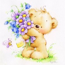 Схема вышивки «Мишка»