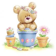 Схема вышивки «Мишка»