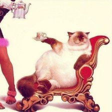 Схема вышивки «Кот Барин»