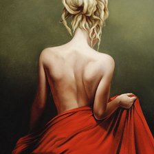 Схема вышивки «Девушка»