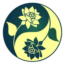 Схема вышивки «Инь-Ян лотосы 70х70»