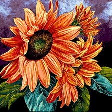 Схема вышивки «Подсолнух»