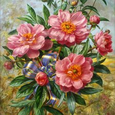 Схема вышивки «цветы»