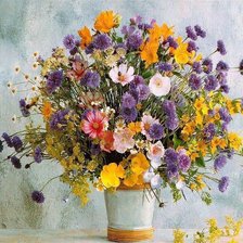 Схема вышивки «полевае цветы-01»