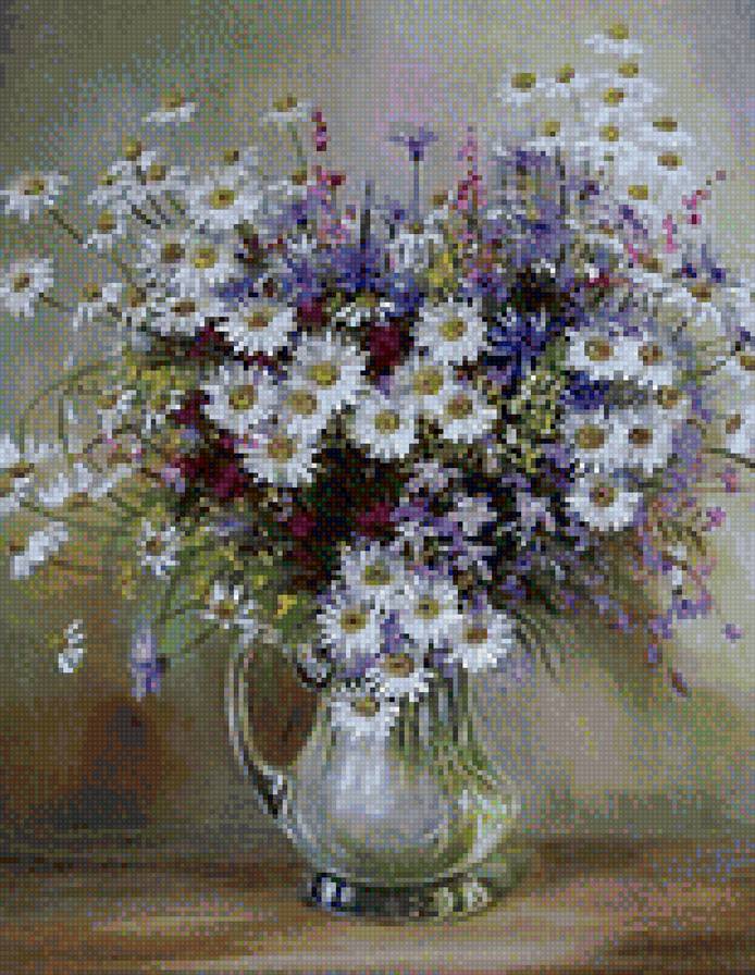 полевые цветы-03 - ромашки, полевые цветы - предпросмотр