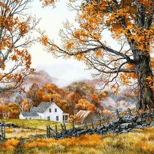 Схема вышивки «Пейзаж»