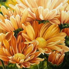 Схема вышивки «Хризантемки»