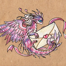 Схема вышивки «Я напишу тебе письмо...»