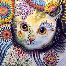 Яркая кошечка